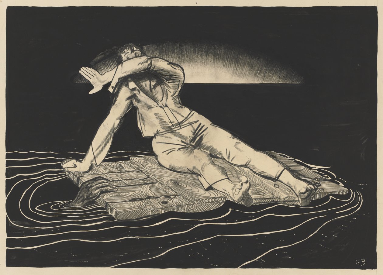 Numa jangada de George Bellows
