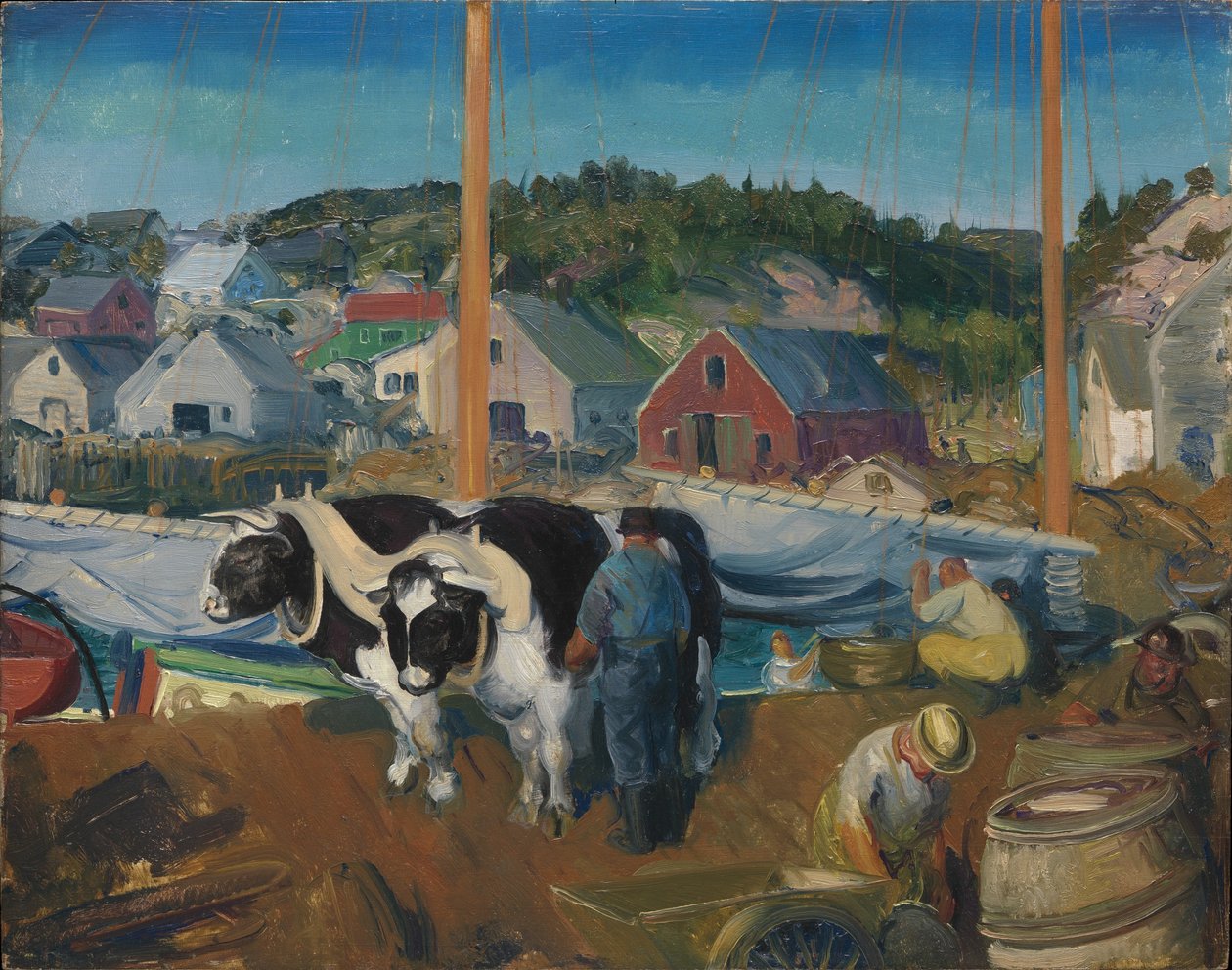 Equipa Ox, Wharf at Matinicus de George Bellows