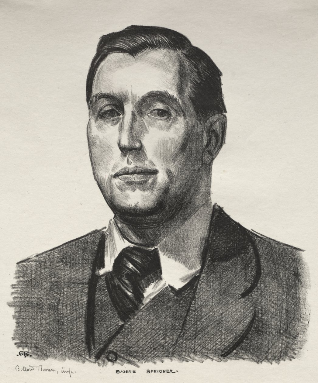 Retrato de Eugene Speicher, Segunda Pedra de George Bellows