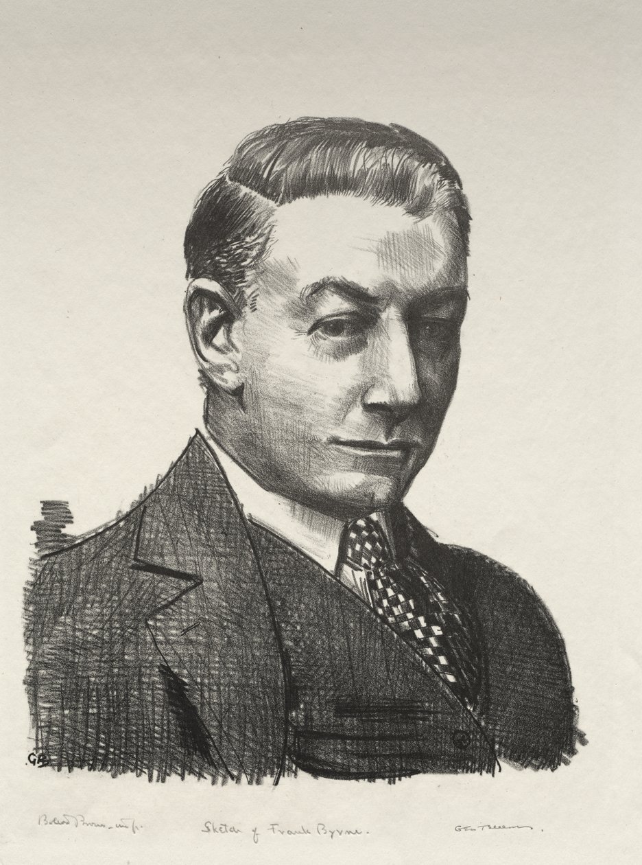 Esboço de Frank Byrne de George Bellows