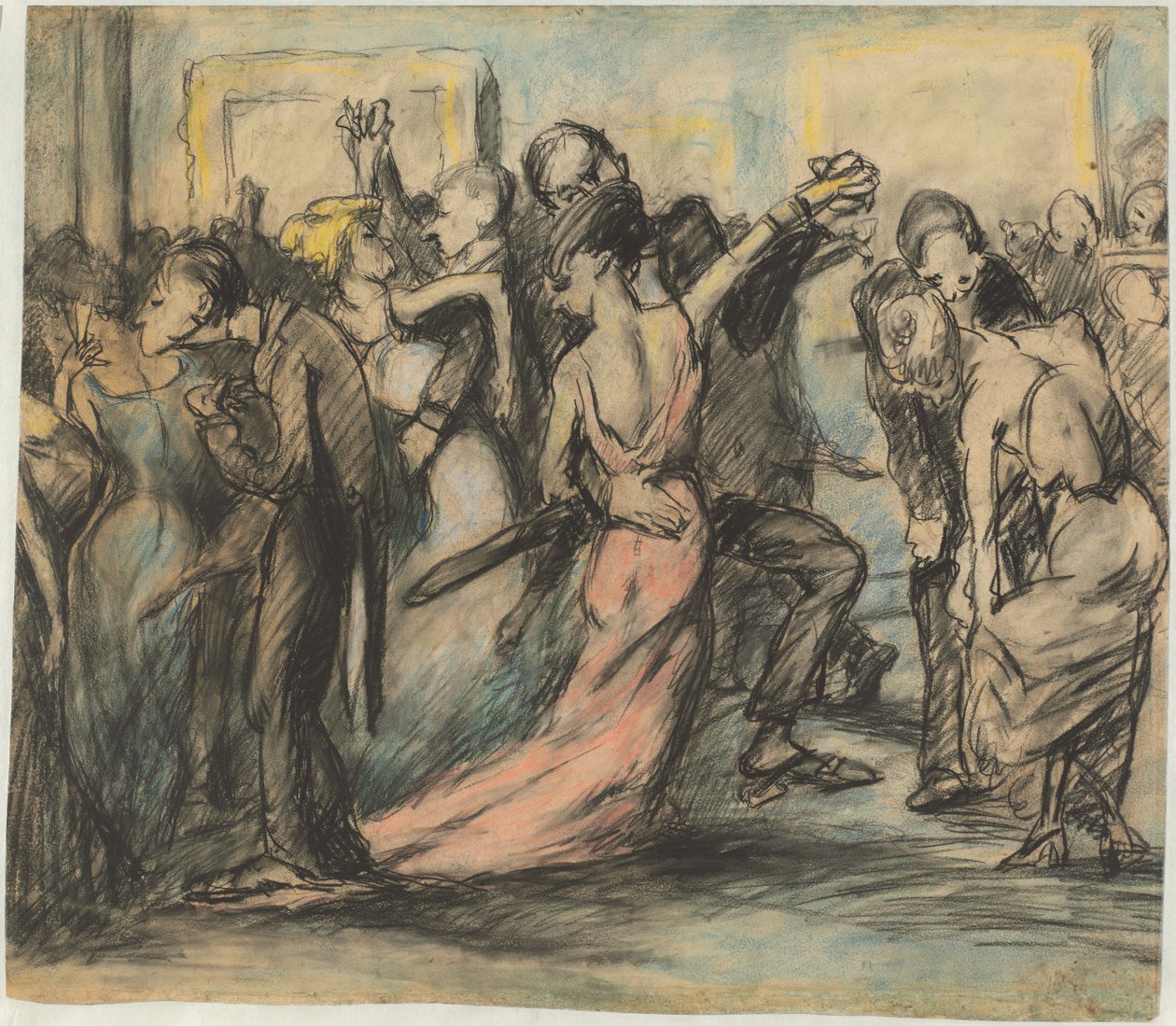 Baile da Sociedade [verso] de George Bellows