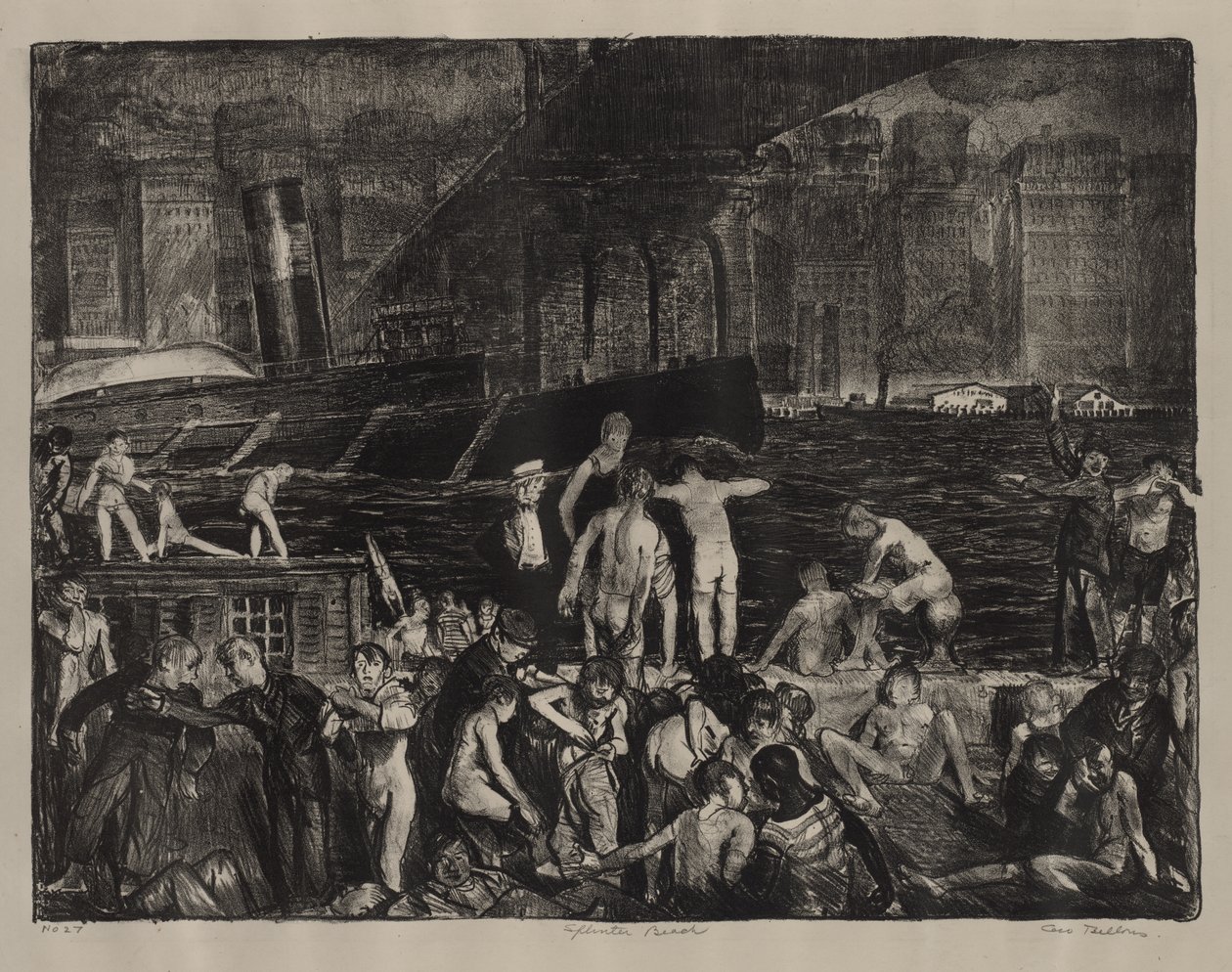 Praia de Splinter de George Bellows