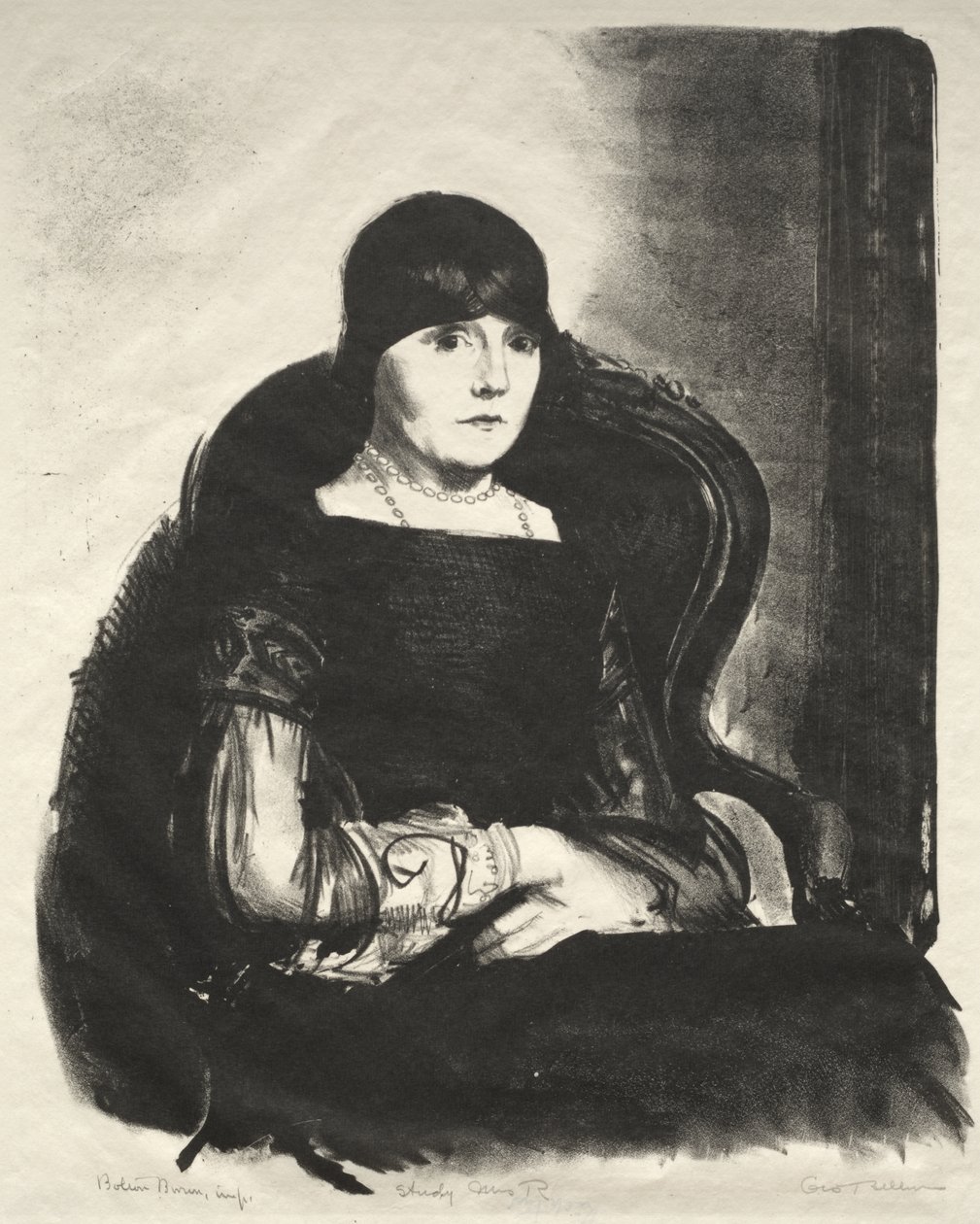 Estudo, Sra. R. de George Bellows