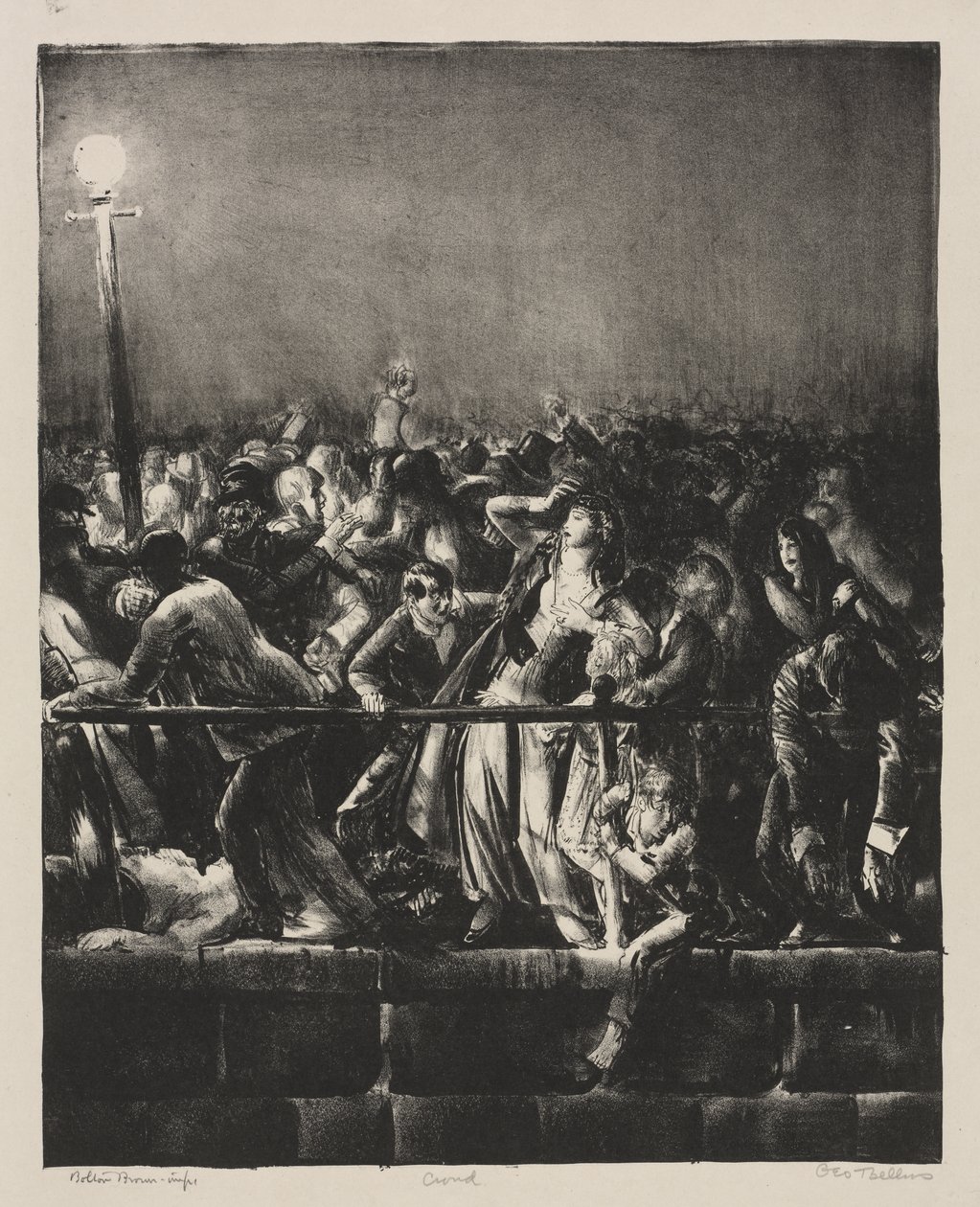 A Multidão de George Bellows