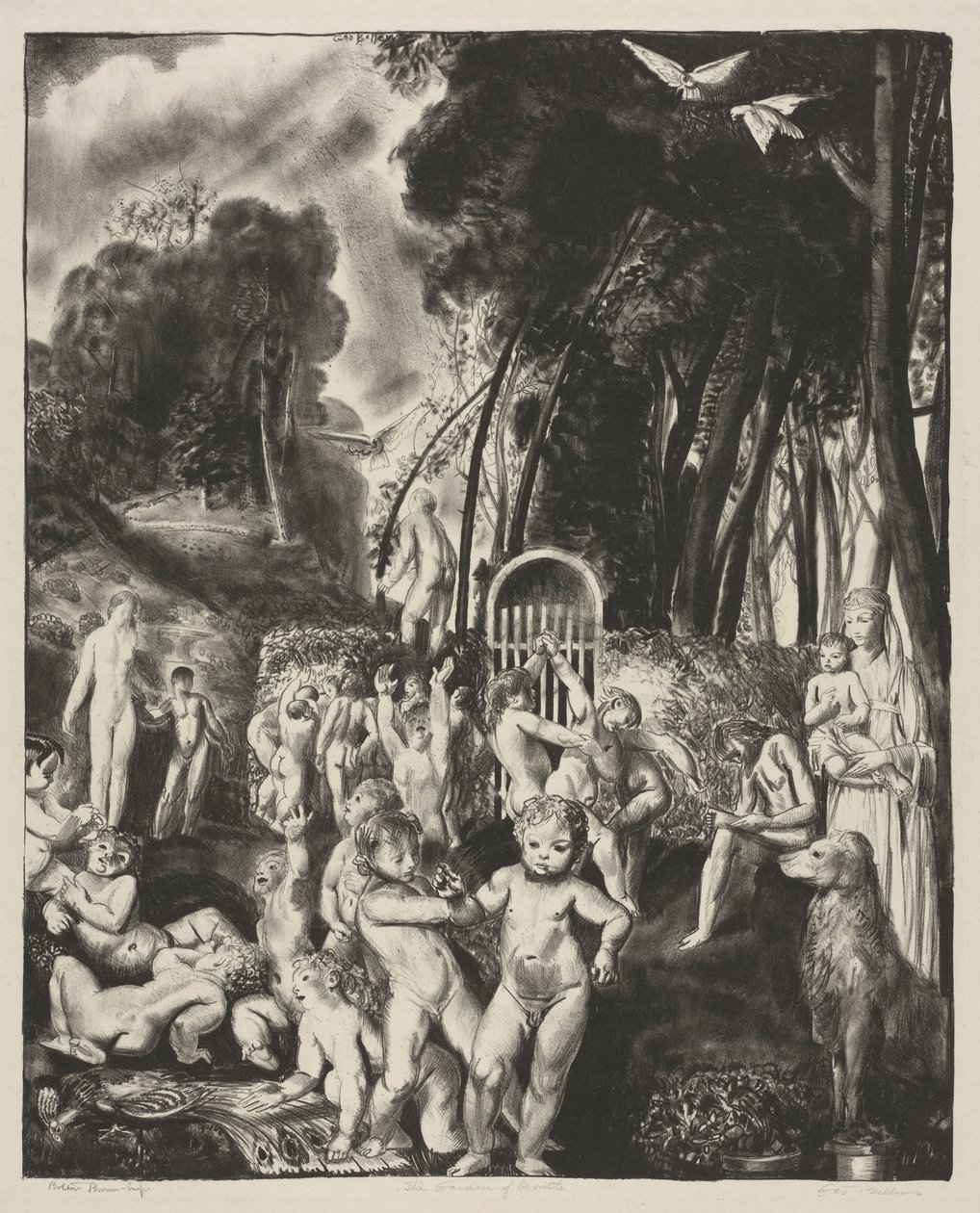 O jardim do crescimento de George Bellows