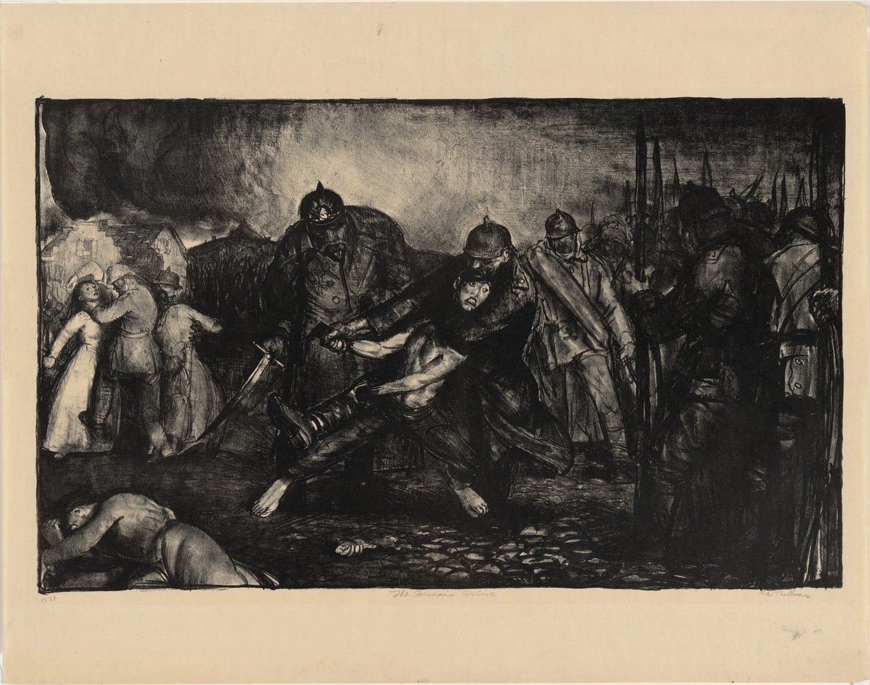 Os Alemães chegam de George Bellows