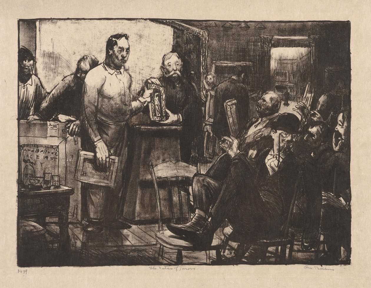 O júri de George Bellows