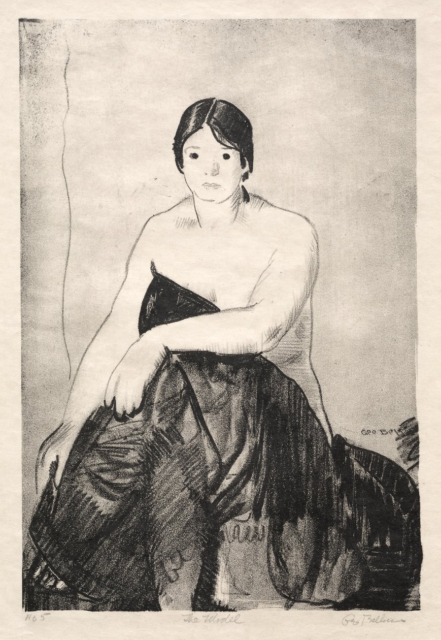 A modelo, primeira pedra de George Bellows