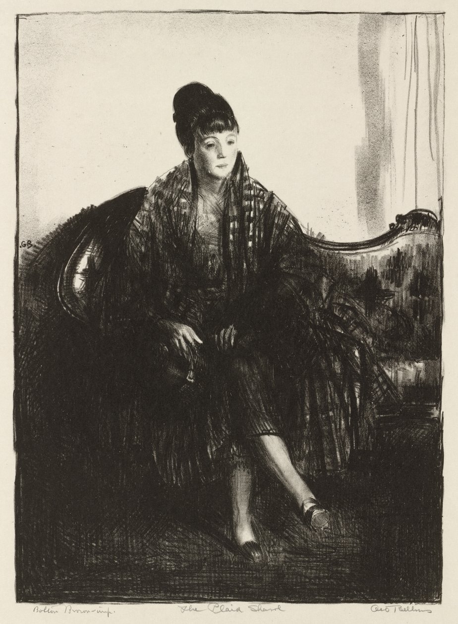 O xaile aos quadrados de George Bellows