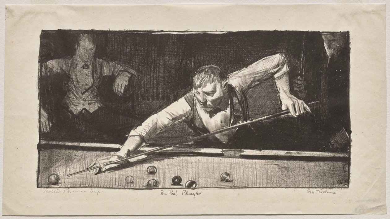 O jogador de bilhar de George Bellows
