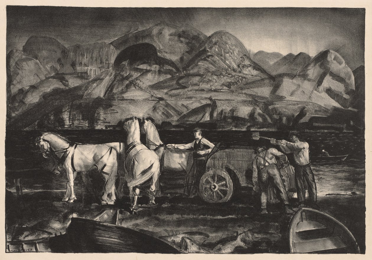 A parelha de areia de George Bellows