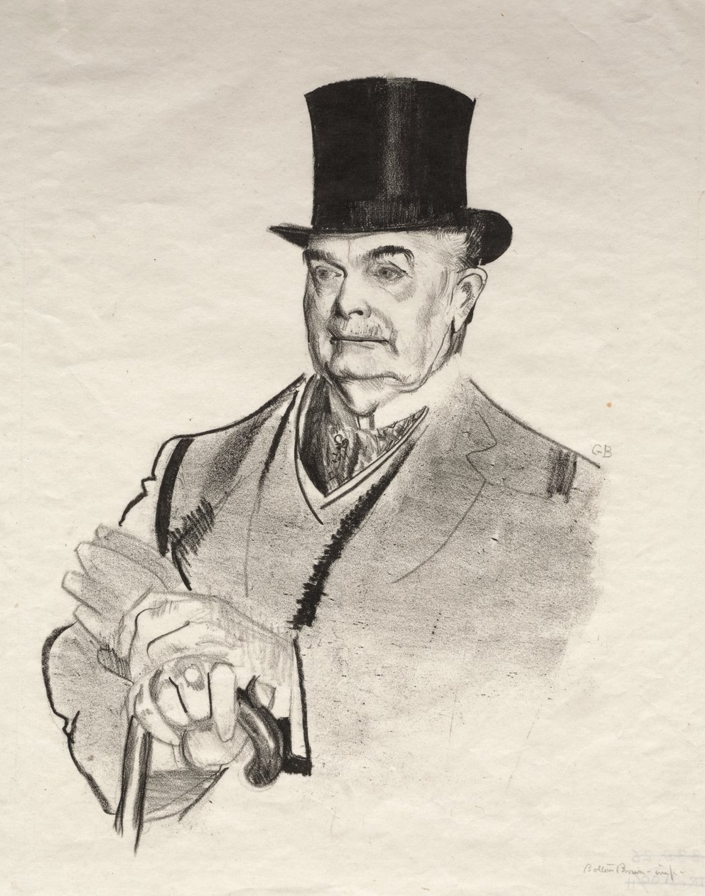 W. E. Story, Esq., primeiro estado de George Bellows