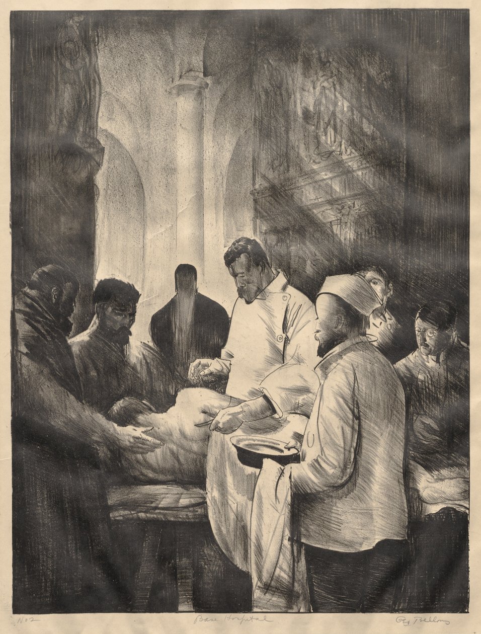 Série «Guerra»:  Hospital de Base, Segunda Pedra de George Bellows
