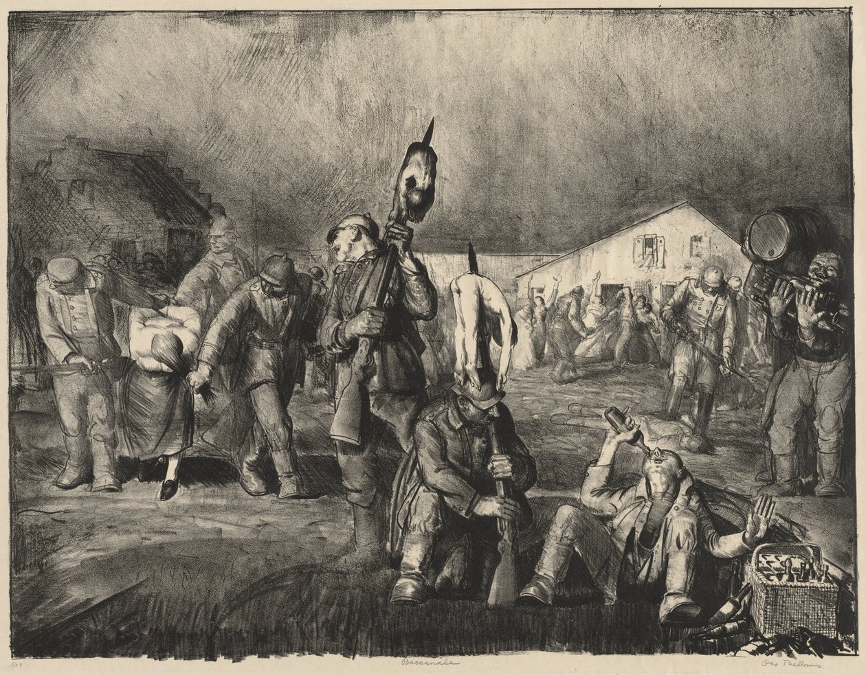 Série «Guerra»:  A Bacanal de George Bellows