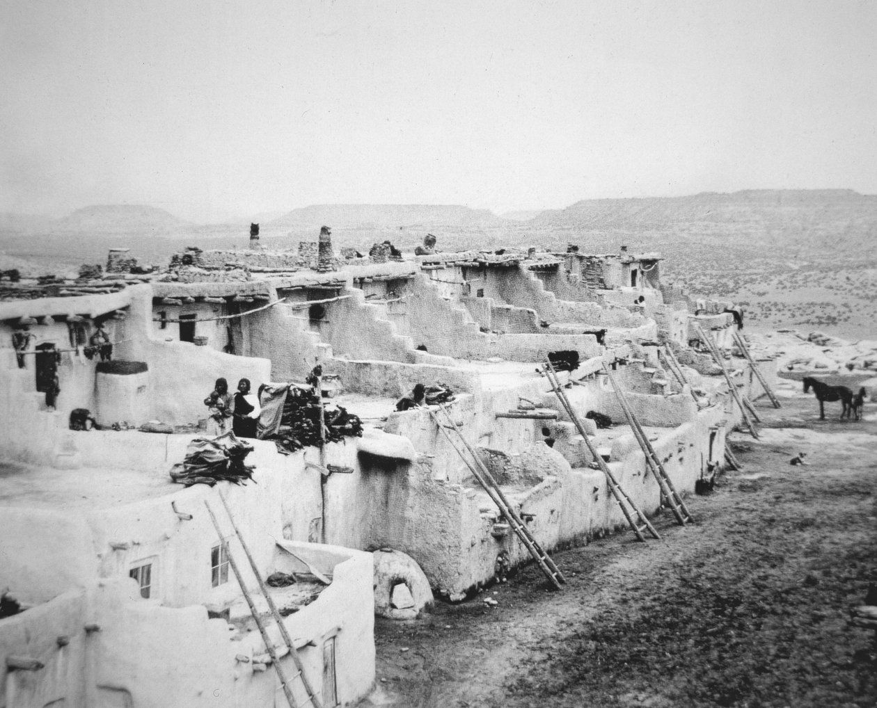Pueblo Acoma, Novo México de George Benjamin (Ben) Wittick