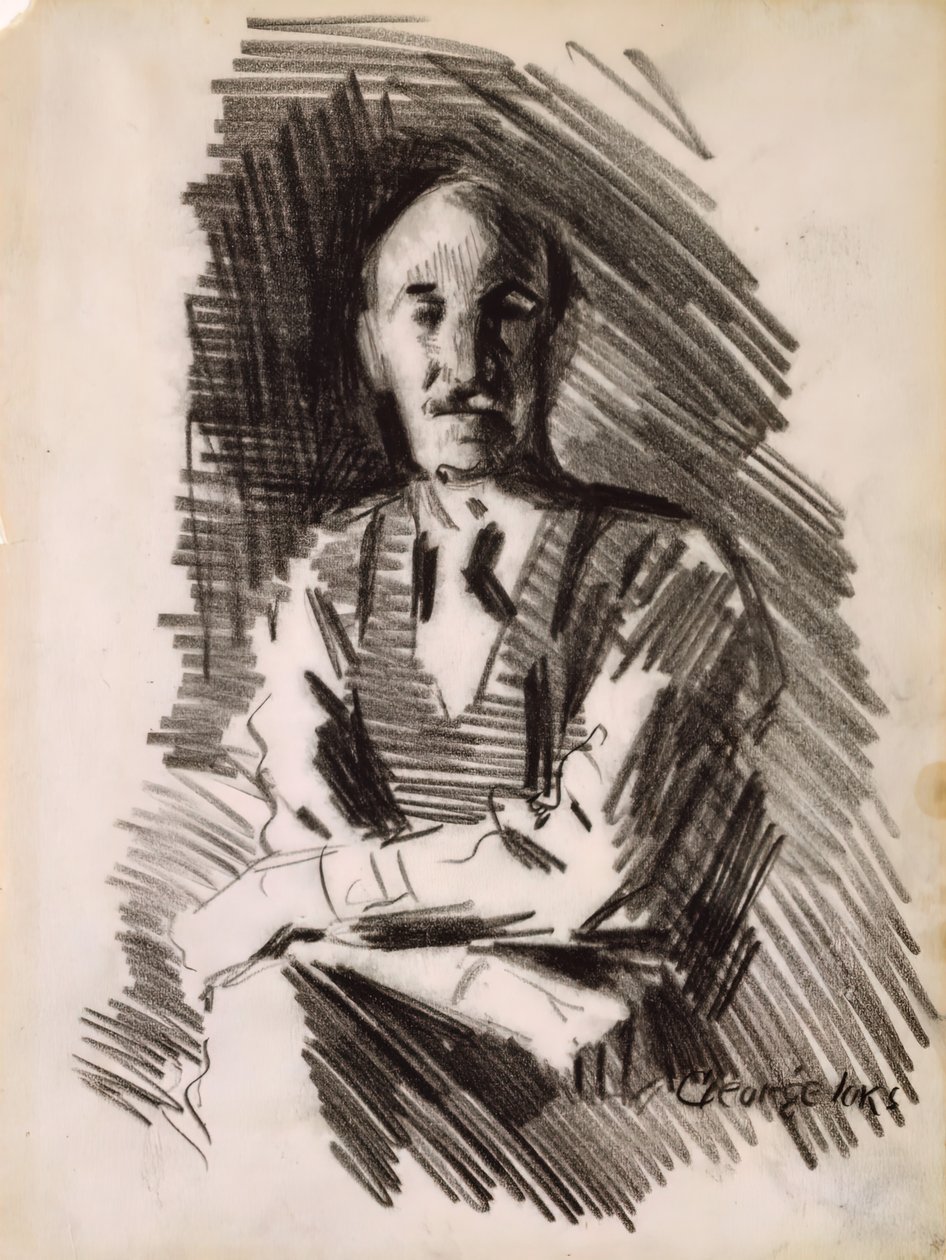 Um retrato, c. 1904. de George Benjamin Luks