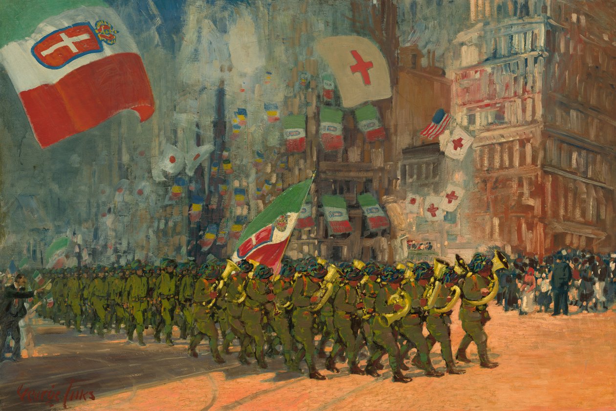 O Bersaglieri, 1918. de George Benjamin Luks
