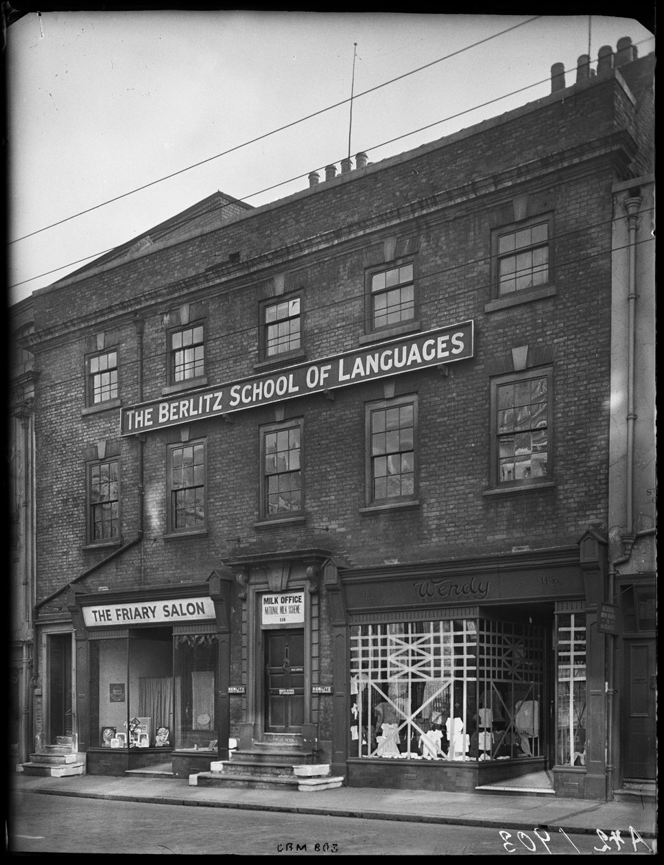 115A-117A Friar Gate, Derby, Cidade de Derby, 1942. de George Bernard Mason