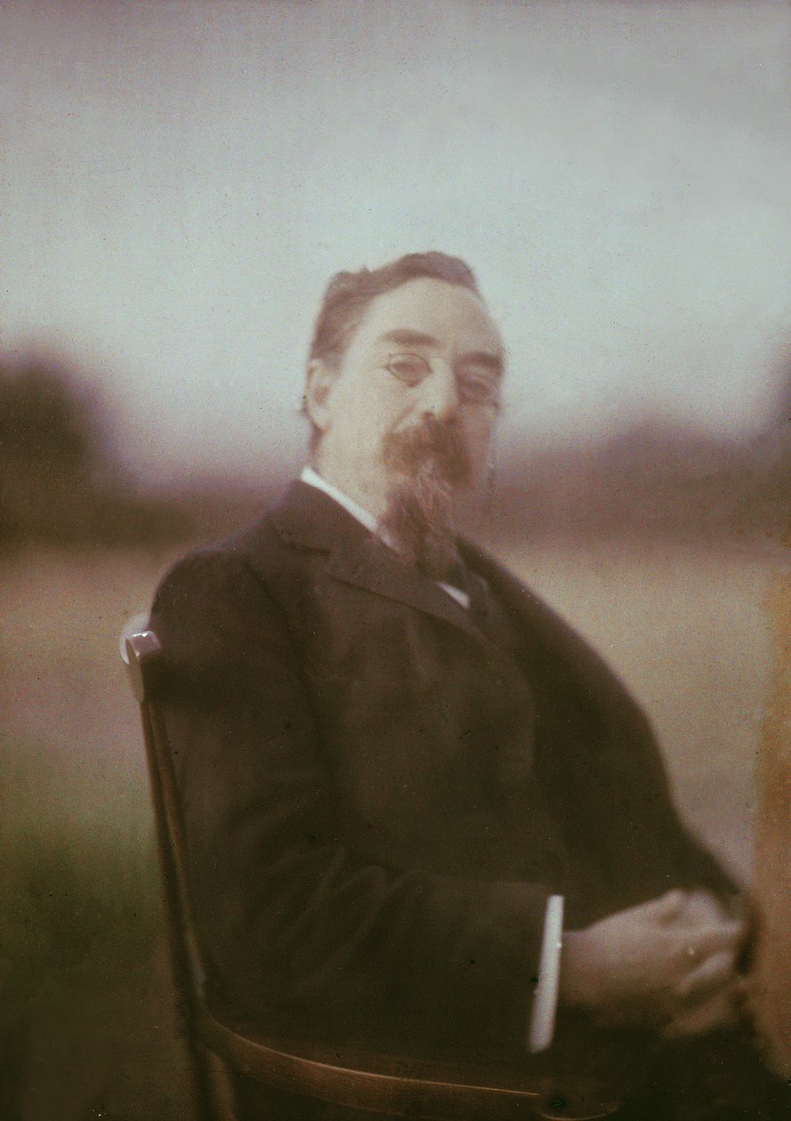 Retrato de Sidney James Webb (1859-1947) 1st Baron Passfield, c.1910 (autocrome) (ver também 2893) de George Bernard Shaw