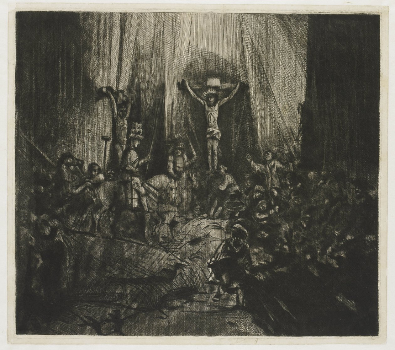 Cristo Crucificado entre os dois ladrões: "As Três Cruzes de George Bickham (II)