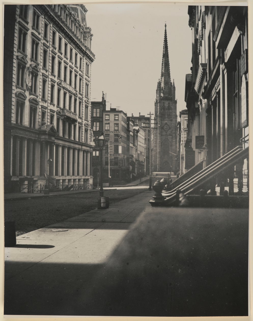 Wall Street, Manhattan (impressão em gelatina de prata) de George Bradford Brainerd