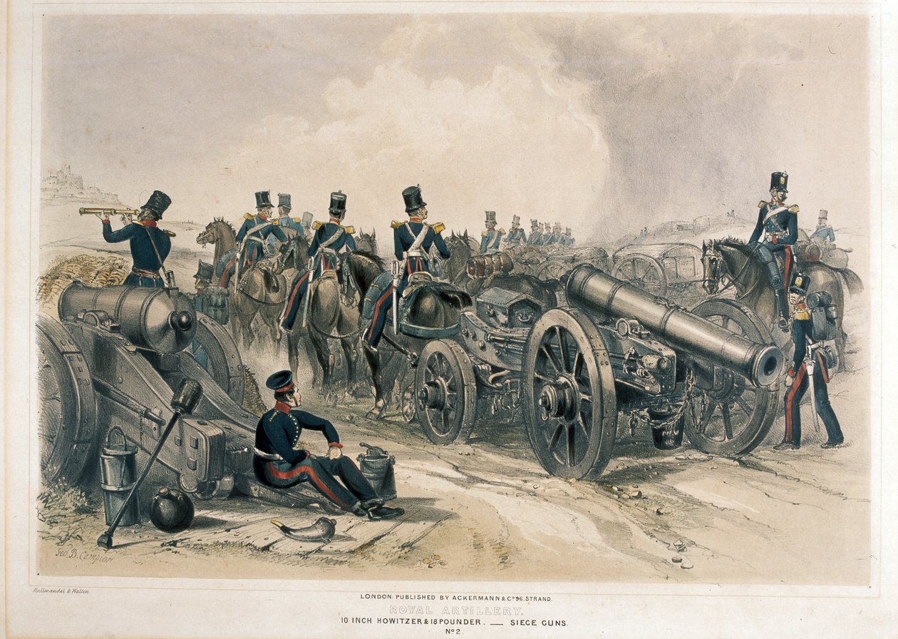 Artilharia Real, armas de cerco de George Bryant (after) Campion