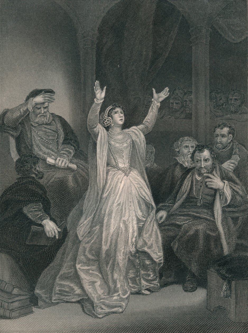 Condenação de Ana Bolena, meados do século XIX. de George C. Finden