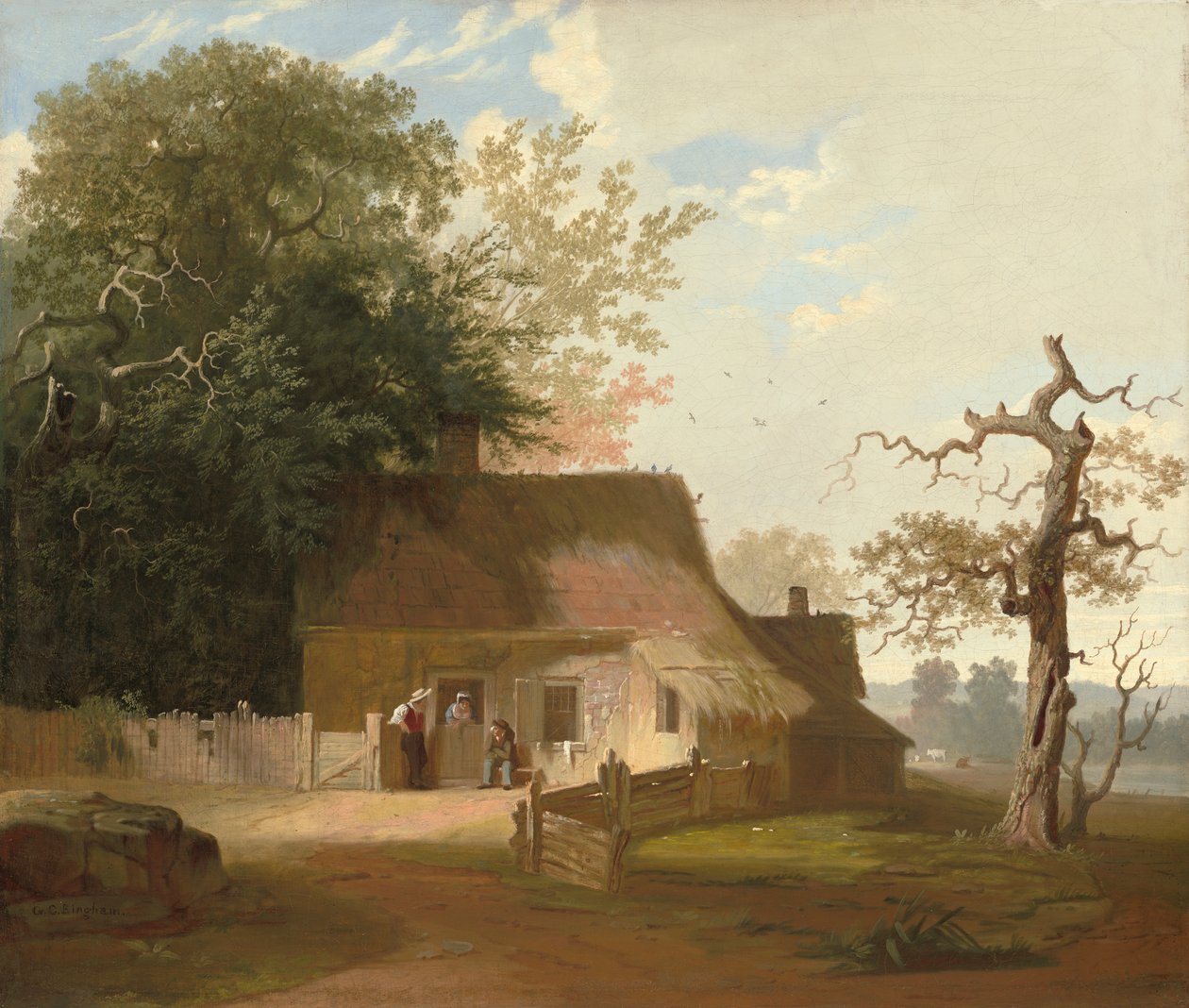 Cenário da casa de campo de George Caleb Bingham