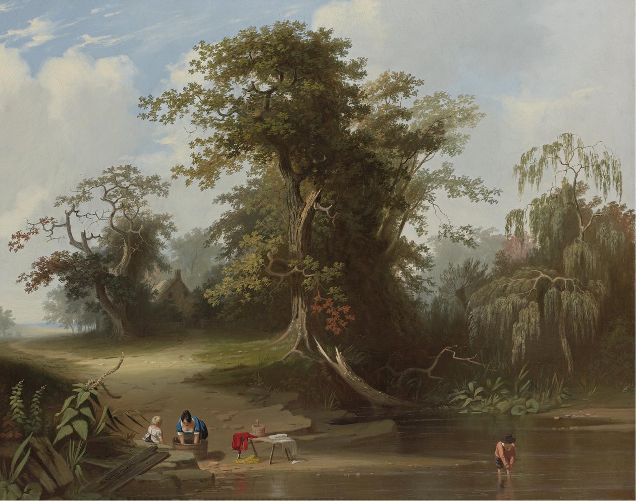 Paisagem; cenário rural de George Caleb Bingham