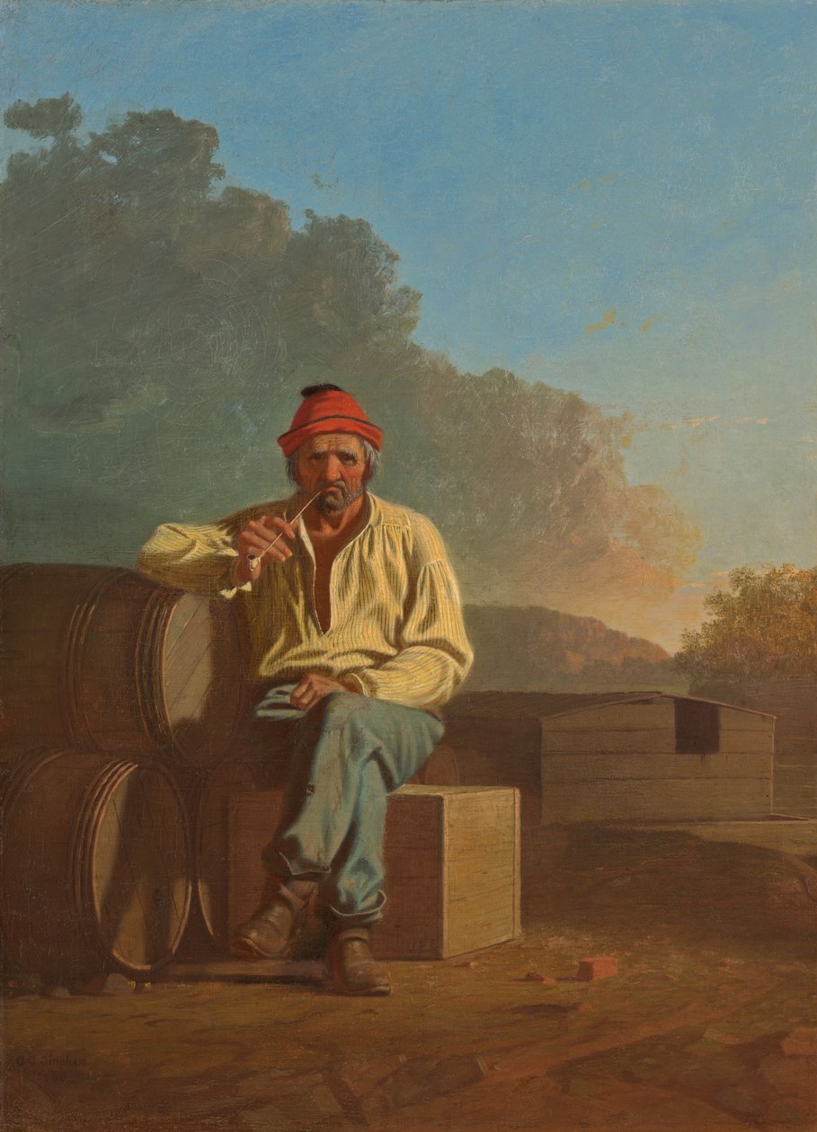 Barqueiro do Mississippi de George Caleb Bingham