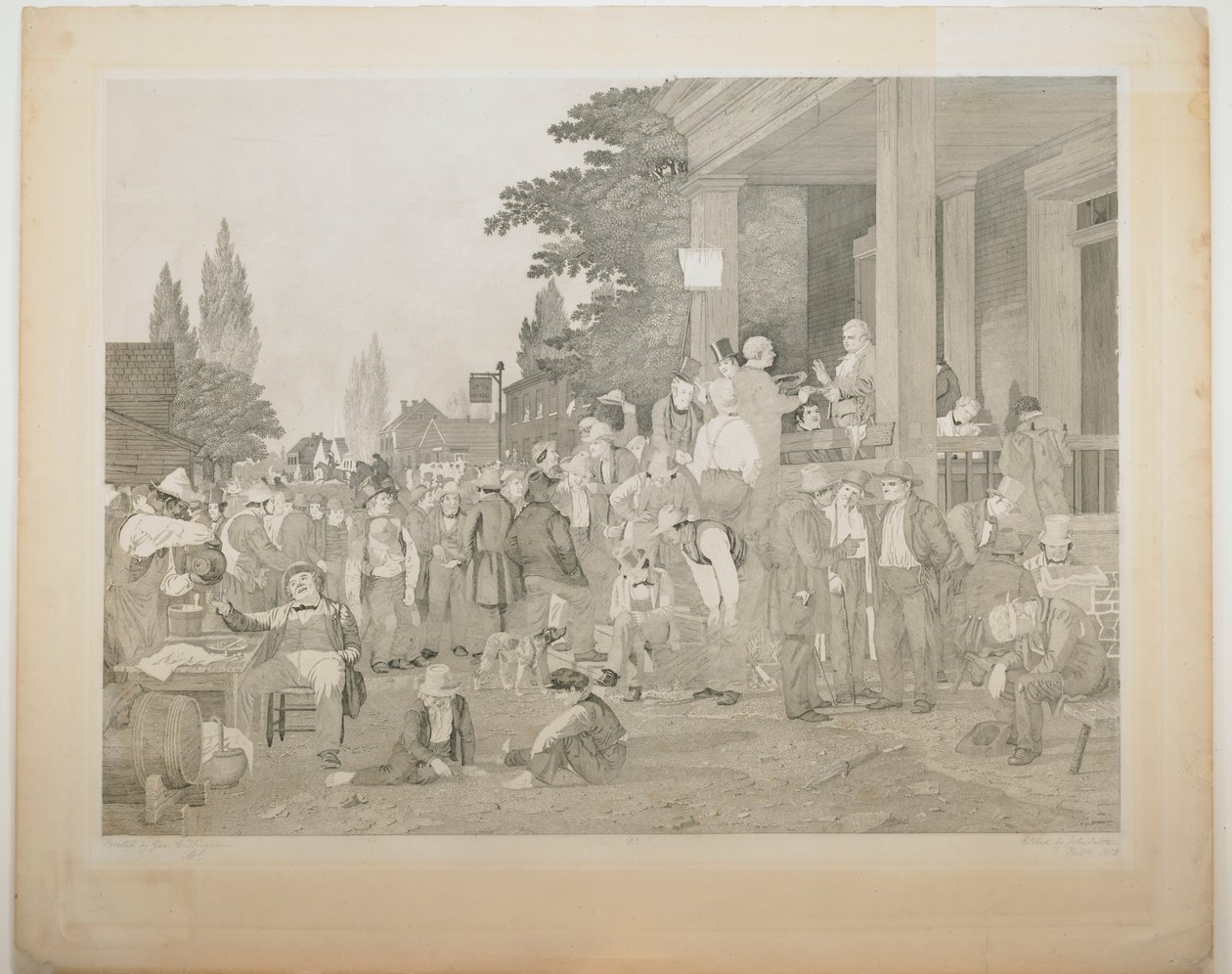 Prova 1 de "The County Election" de George Caleb Bingham