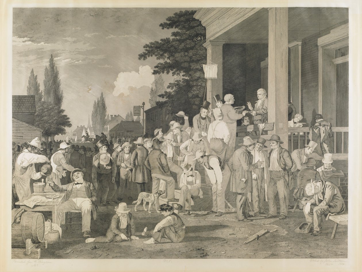 Prova 5 da “Eleição do Condado” de George Caleb Bingham