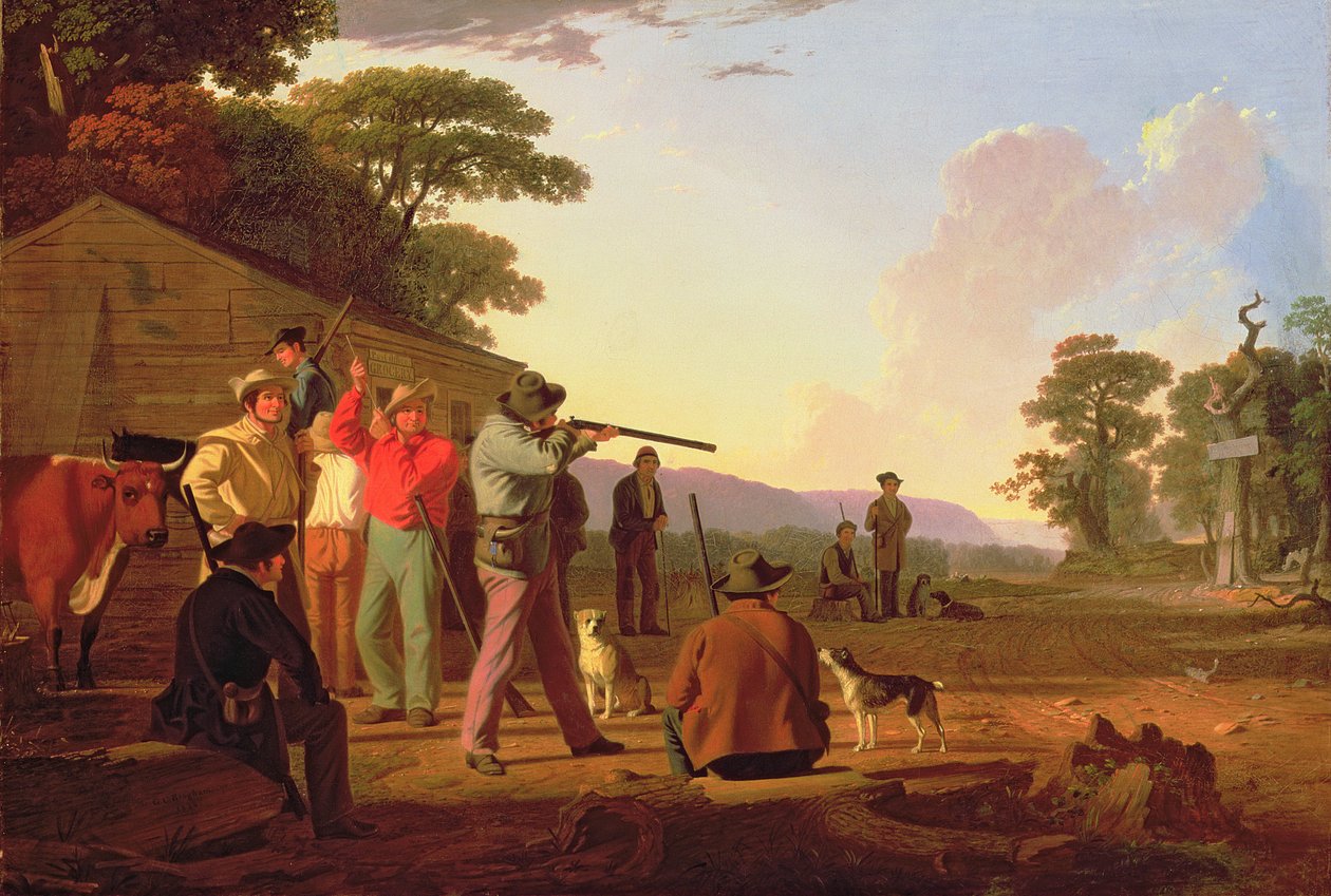 Tiroteio para a carne, 1850 de George Caleb Bingham