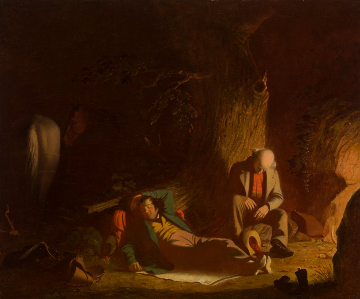 Os Viajantes Atrasados de George Caleb Bingham