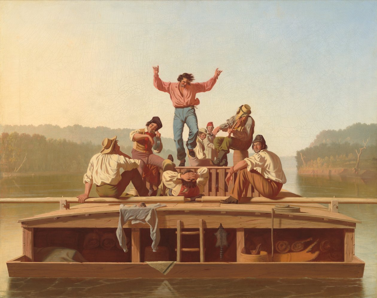 Os alegres barqueiros de George Caleb Bingham