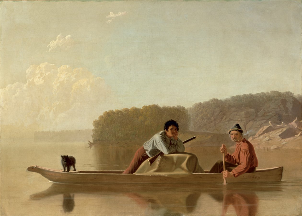 Os caçadores retornam, 1851 de George Caleb Bingham