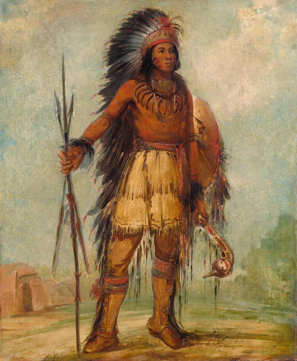A-wun-ne-wa-be, Ave do Trovão, 1845. de George Catlin