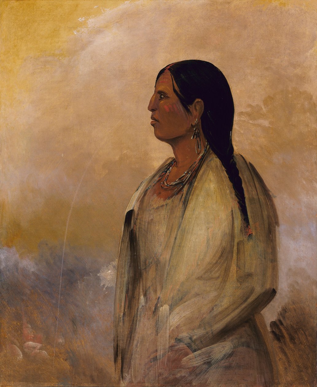 Uma mulher Choctaw de George Catlin
