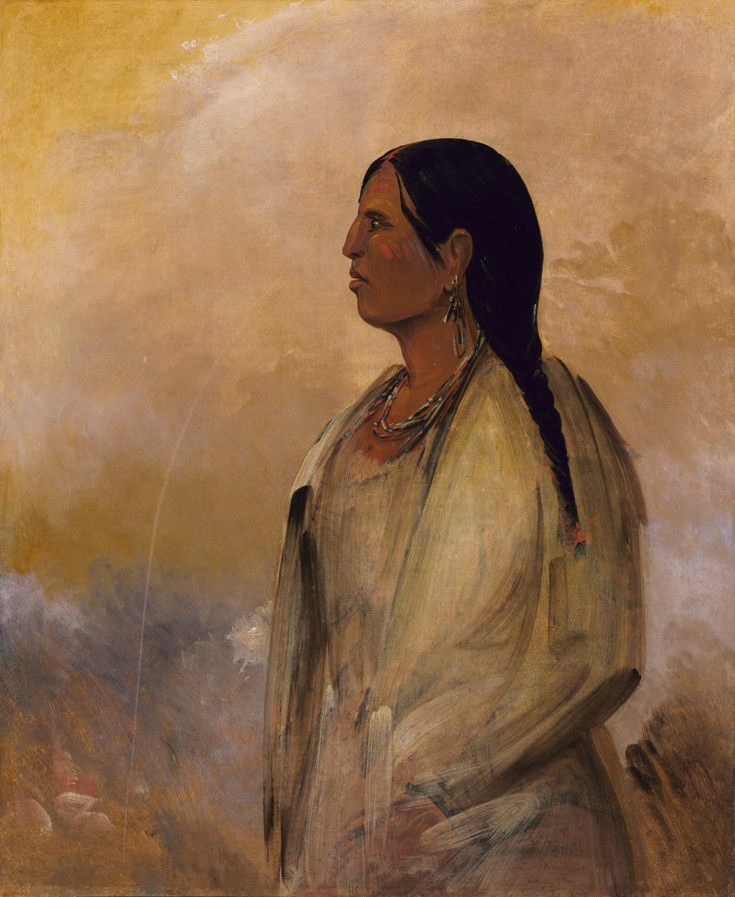 Uma Mulher Choctaw, 1834. de George Catlin
