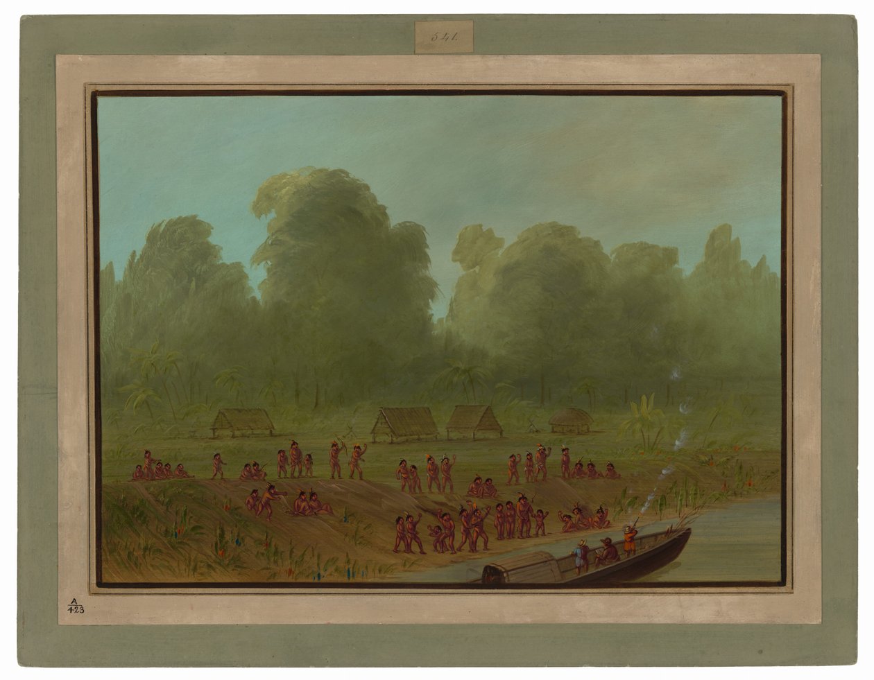 A Aldeia de Mayoruna de George Catlin