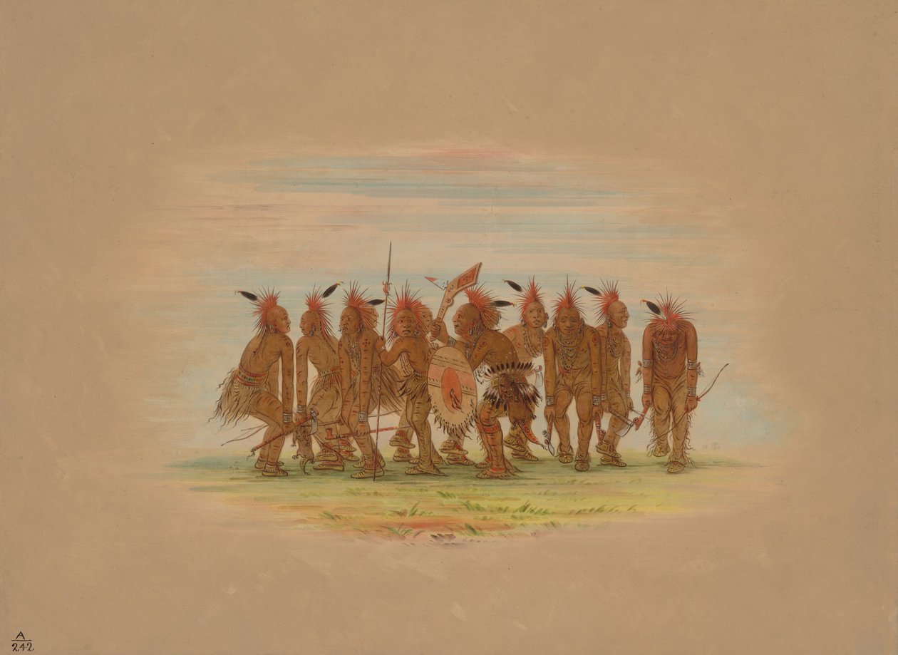 Dança Divertida - Saukie, 18611869. de George Catlin