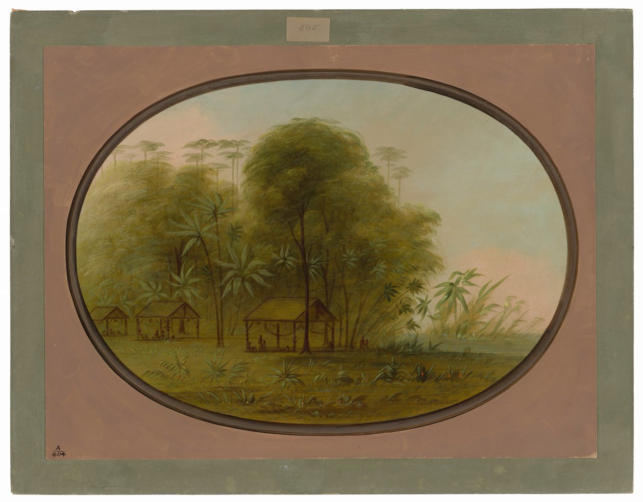 Aldeia Arowak de George Catlin
