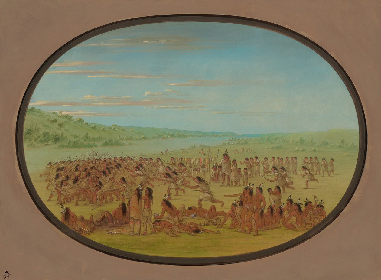 Bola das Mulheres - Sioux, 18611869. de George Catlin