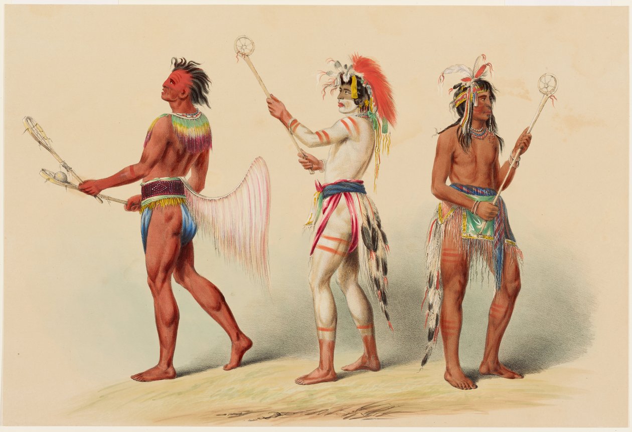 Jogadores de bola de George Catlin