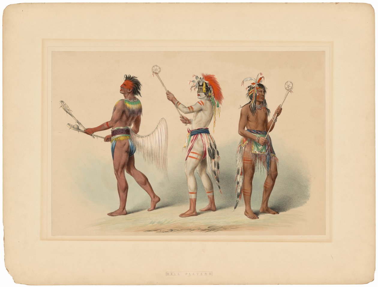 Jogadores de bola de George Catlin
