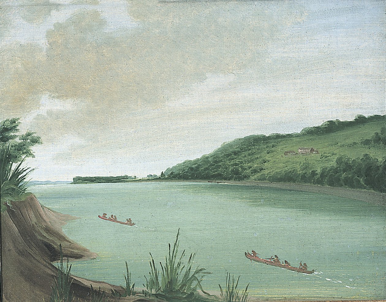 Belle Vue, Agência Indiana do Major Dougherty, 870 milhas acima de St. Louis, 1832. de George Catlin
