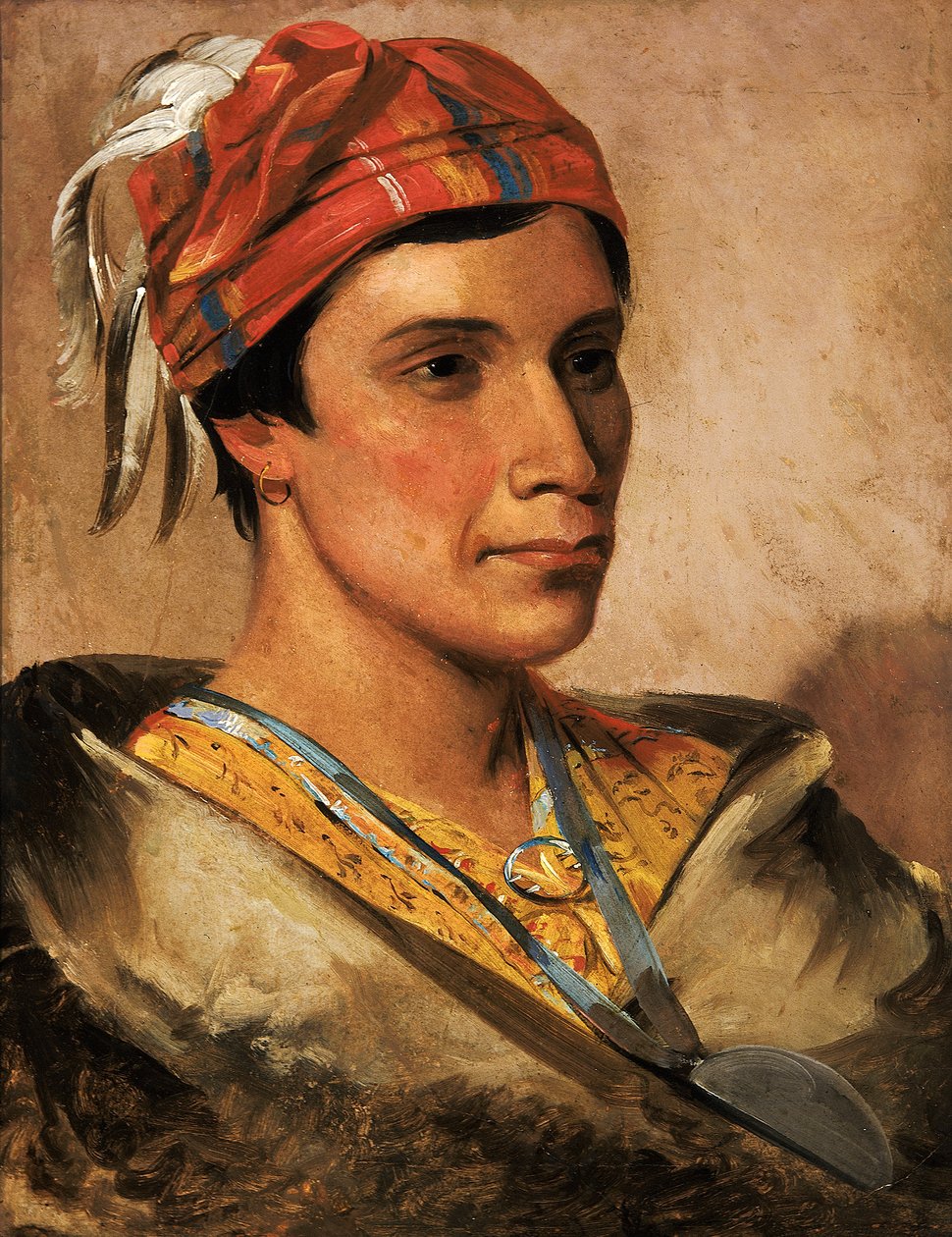 Pão, Chefe da Tribo, 1831. de George Catlin