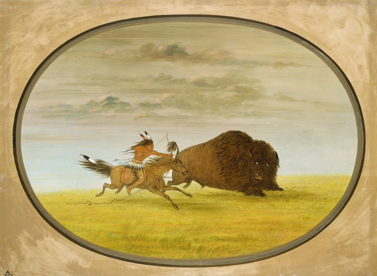 A Caçada ao Búfalo de George Catlin