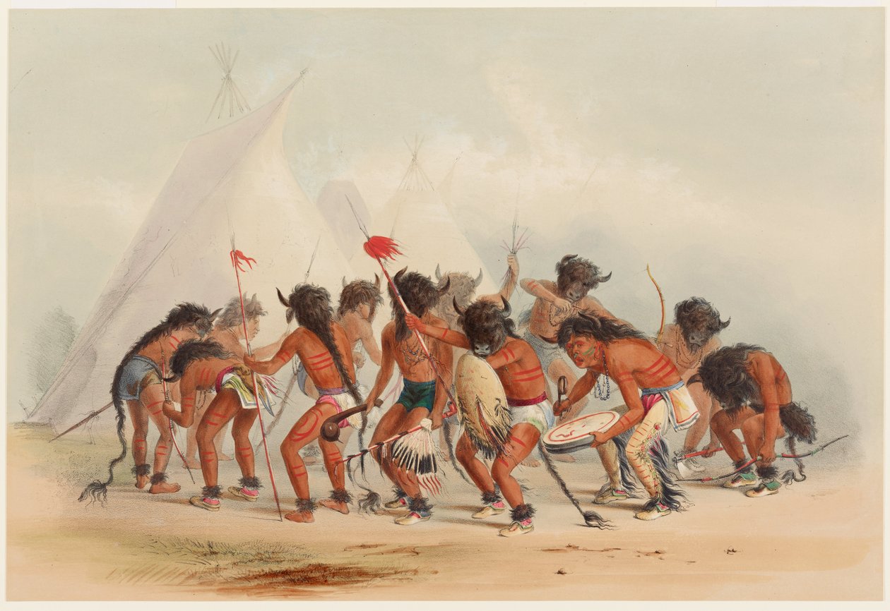 Dança do Búfalo de George Catlin