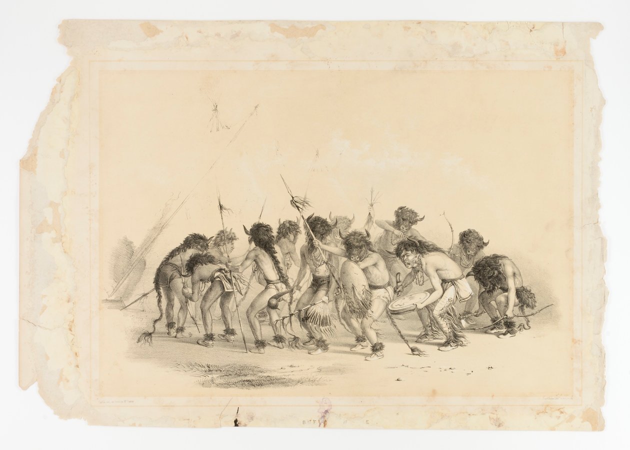 Dança dos Búfalos n.º 8 de George Catlin